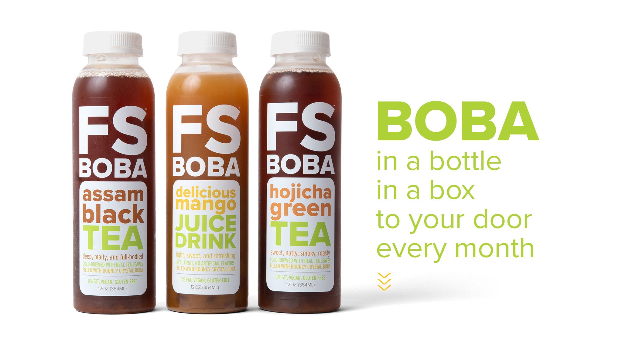 FS Drinks Premium Boba Tea and Juice Drinks Delightful Bouncy Boba